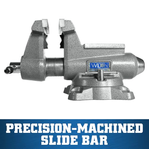 Wilton Mechanics Pro Bench Vise, 6-1/2" Jaw Width, 6" Jaw Opening, 4-3/8" Throat (Model 865M) - size: 6-1/2 in.