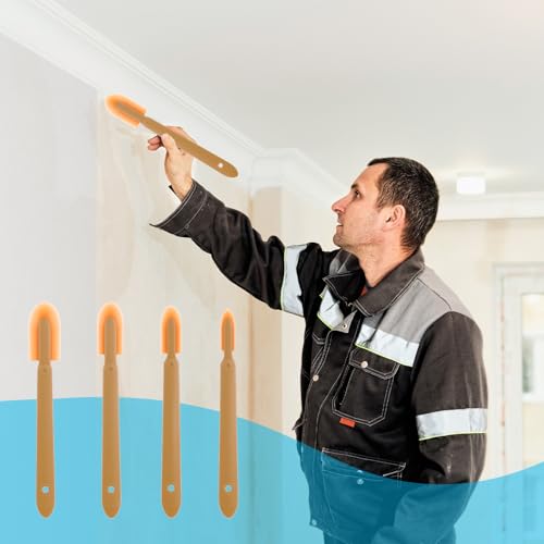 Rubber Caulking Tool, 4PCS Multi Size Flexible Silicone Caulking Tools Finishing Set with Caulk Smoother, Caulk Remover Tool, Caulks Smoothing Tools for Corners, Gaps & Seams