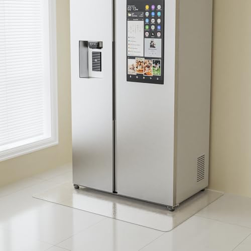 Clear Area Mat, 3'×4' PVC Waterproof Hard Floor Mat for Under Refrigerator, Plant Pots - color: Frosted Clear, size: 3' x 4' (Rectangular)