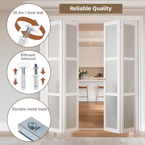 Bifold Door Hardware Kit, 48-Inch Bi-fold Closet Door Track Kit Bifold Closet Door Hardware Kit Folding Door Hardware Repair Replacement Tool Kit - size: 48 Inch Track