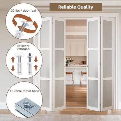 Bifold Door Hardware Kit, 48-Inch Bi-fold Closet Door Track Kit Bifold Closet Door Hardware Kit Folding Door Hardware Repair Replacement Tool Kit - size: 48 Inch Track