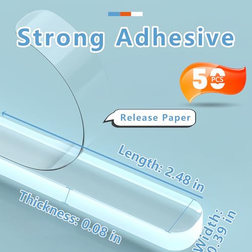 ZOMPAGO Clear Silicone Cabinet Bumpers 50 Pcs - Self-Adhesive Sound Dampening Pads, Furniture Protectors & Non-Slip Anti-Slip Pads for Drawers, Table Tops, Hardwood Floors, Chair Legs, Wall Protection - size: 50 Pcs