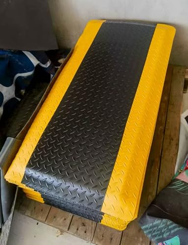 Anti-Fatigue ESD Mat 20mm Thick, Conductive Rubber Floor Mat for Static-Free Workbenches, Industrial Safety, Ga & Warehouse Use (Black, 3.3x3.3ft/90x100cm) - color: Black2, size: 3.3x3.3ft/100x100cm