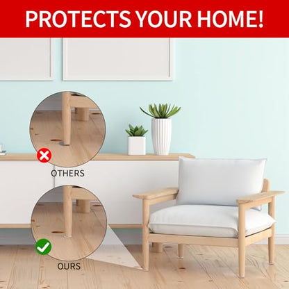 407 PCS Felt Furniture Pads for Hardwoods Floors, Self Adhesive Felt Pads for Chairs, Cuttable Anti-Scratch Furniture Feet Floor Protectors for Chair Sofa Bed Table Cabinet (Beige) - size: 407pcs Beige
