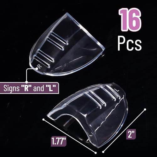 UNCO- Safety Side Shields for Glasses, 2/4/6/10/12/16/20/24/30/32 pcs, Safety Glasses Side Shields for Eyeglasses - style: 16 Pcs