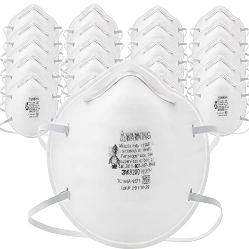 3M 8200 N95 Disposable Particulate Respirator, Pack of 20, NIOSH APPROVED - size: 1 Count (Pack of 20)