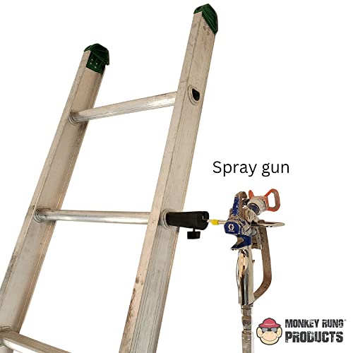 Monkey Grip Hands Free Innovative Extension Ladder Accessories Universal Tool Holder Perfect for Paint Buckets, Tool Bags, Power Tools and More (Monkey Grip)