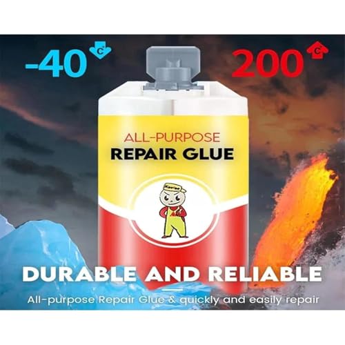 Metal Glue, Metal Repair Agent, Strong Foundry Glue, AB Waterproof Sealant, All-Purpose Repair, Suitable for Repairing All Surfaces 3.5oz