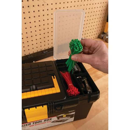 Performance Tool W54016 16-Inch Plastic Tool Box with Organizer - size: 16" Plastic Tool Box, style: Plastic Tool Box