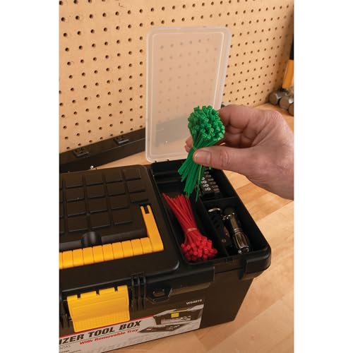 Performance Tool W54016 16-Inch Plastic Tool Box with Organizer - size: 16" Plastic Tool Box, style: Plastic Tool Box