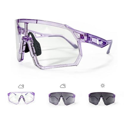 Pickleball Glasses for Women Teens Protective Eyewear Safety ANSI Z87.1 Tennis Squash Racquetball Goggles - color: Purple