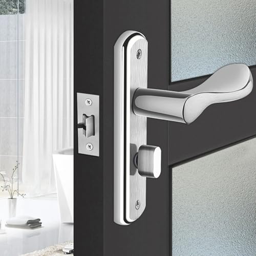 Adjustable Door Latch, 60/70mm Adjustable Passage Door Latch, Doors Knob Latches, Tubular Mortice Latches, Doors Knob Parts for Lever Handles, Internal Handles