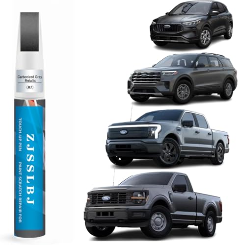 Touch Up Paint for Ford Car Paint Pen Scratch Repair Two-In-One Touch Up Paint, Premium Car Scratch Remover for Deep Scratches - color: Carbonized Gray Metallic(M7) for 2024 Ford F-150/2024 Ford F-150 Lightning/2025 Explorer/2025 Escape/2024 Transit/2024