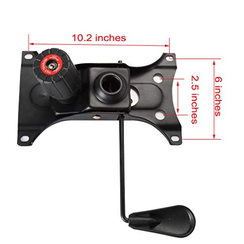 Skelang Tilt Control Mechanism Replacement, Office Chair Tilt Base Control Lift Mechanism, Swivel Base Plate Control Seat Mechanism, Mounting Hole Dimension: 10.2"×6"(L×W)