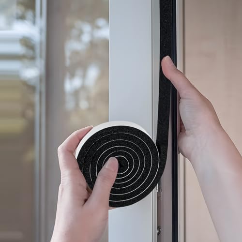 Yotache Open Cell Self-Adhesive Foam Seal Tape 1/2" x1/4", Weather Stripping for Door Insulation, Soundproof, Weatherstrip, 13 FT x 2Pcs - size: (0.5"×1/4") 26FT