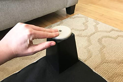 Shepherd SlideGlide 2-3/4" Round Adhesive Furniture Sliders for Carpet, Heavy-Duty Protective Furniture Moving Pads with Self-Adhesive or Screw-On Application, Set of 4, Beige - style: 2-3/4 Inch, 4-Pack