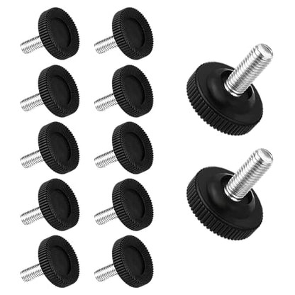 12 Pack Furniture Leveling Feet Adjustable Furniture Feet Table Legs Heavy Duty Leveling Feet Screw on Furniture Levelers for Table Cabinets Chairs Bar Stool Desk Dresser Wood Legs (M8) - size: M8