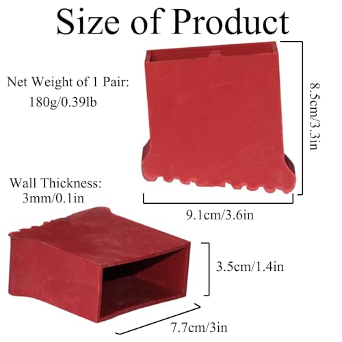 SagaSave Ladder Accessories Ladder Feet Mat Non Slip Folding Ladder Rubber Stair Foot Pads Covers Antiskid Ladder Leg Cushion Bumper Leg Cover Replacement Ladder Leveler