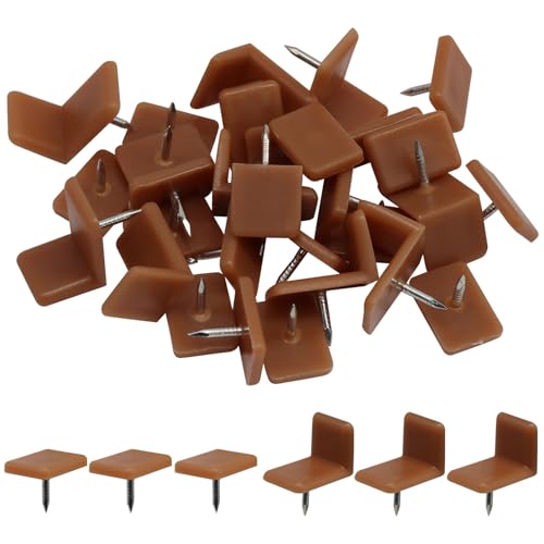 30 Pcs Tack-in Drawer Glides and Slides, Square & L Shape Plastic Drawer Stoppers Repair Parts for Making The Drawers Slide Smoothly and Evenly - size: 30 Pcs, style: Square & L Shape