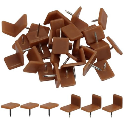 30 Pcs Tack-in Drawer Glides and Slides, Square & L Shape Plastic Drawer Stoppers Repair Parts for Making The Drawers Slide Smoothly and Evenly - size: 30 Pcs, style: Square & L Shape