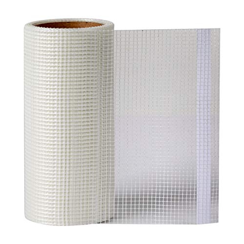 Duck Brand Self-Adhesive Drywall Repair Fabric, 6-Inch by 25 Feet, Single Roll, White (282084) (Pack of 4) - size: 6 in. x 25 ft. (Pack of 4)