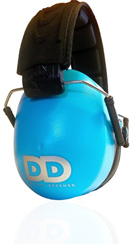 DECIBEL DEFENSE Professional Safety Ear Muffs 37dB NRR - The HIGHEST Rated & MOST COMFORTABLE Ear Protection For Shooting & Industrial Use - THE BEST HEARING PROTECTION...GUARANTEED (BLUE) - color: Blue, size: Regular