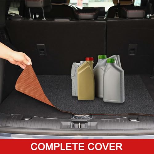 Golener Oil Spill Mat - 64”x64” Garage Floor Mat for Under Car, Rubber Floor Mats, Absorbent Oil Mat, Protect Floor from Spills & Stains, Waterproof, Reusable, Washable, Durable, Heavy Duty, Black - size: 64" x 64"