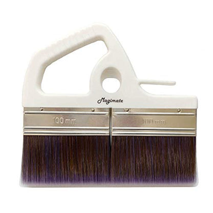 Magimate 8 Inch Large Paint Brush, Flat Wide Varnish Brush for Acrylic Painting, Wallpaper Glue, Furniture, Fence Stain & Art Gesso - Soft Poly Paddle