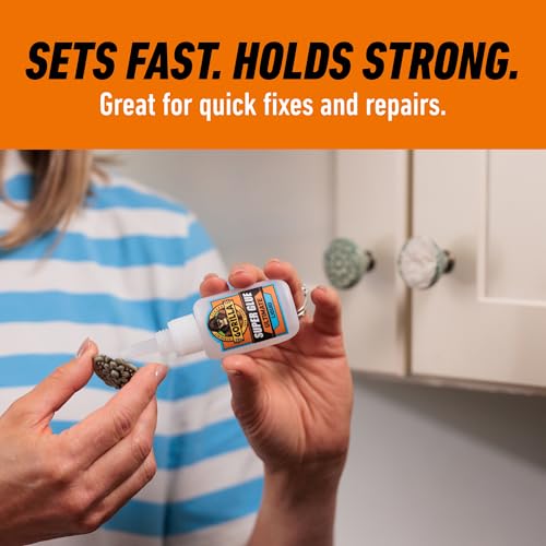 Gorilla Ultimate Super Glue, Clear Glue, 15 Grams (Pack of 2) - Fast-Setting Cyanoacrylate for Quick Fixes & Repairs with Anti-Clog Cap - size: 2 - Pack
