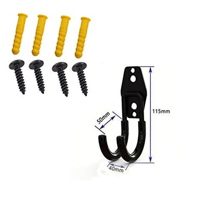 2Pcs Telescoping Wall Mount Ladder Hooks, Folding Step Stool Wall Mount Hooks, Household Engineering Ladder Hanger, Telescoping Ladder Hanger, for Garage or Shed Display & Storage Ladder Tool