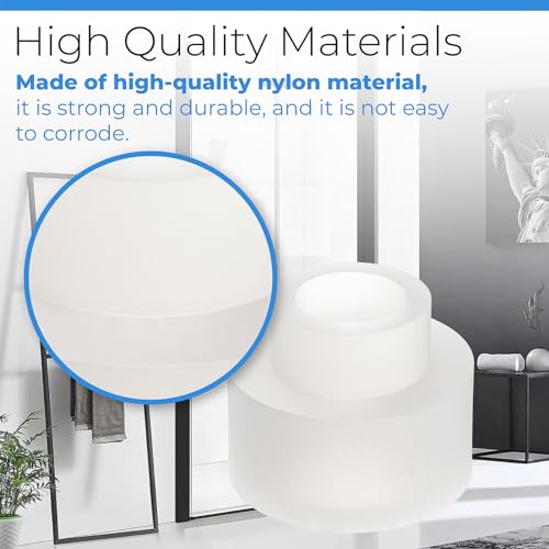 Shower Door Nylon Pivot Bushing fit for Framed Pivot Shower Door for Shower Doors Stainless Steel Pivot Kit - 2 Pack - size: #Spb12
