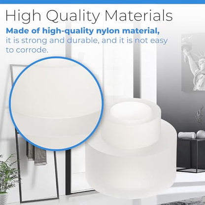 Shower Door Nylon Pivot Bushing fit for Framed Pivot Shower Door for Shower Doors Stainless Steel Pivot Kit - 2 Pack - size: #Spb12