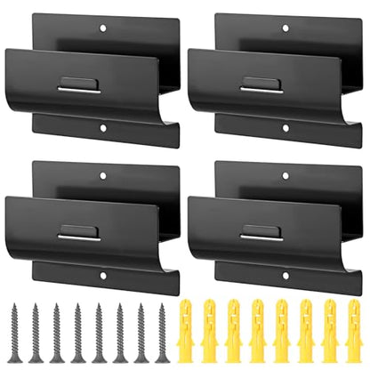Heavy-Duty Ladder Hanger-Wall Mount Ladder Hooks for Ladder Storage-Wheelbarrow Hangers for Garage Wall-4 Pack(4 P)