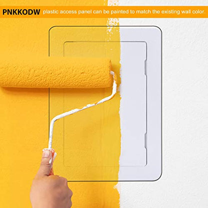 Plumbing Access Panel for Drywall 4 x 6 Inch Plastic Access Door Removable Wall Access Panel Ceiling Reinforced Hinged Durable White - size: 4 x 6 Inch