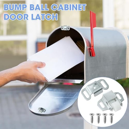 Mailbox Replacement Roller Catch Latch, Durable Roller Catch Latch with Screws for Mailbox Door Repair, Cabinet Doors, RVs, Campers, and Kitchen Hardware (1 Pc) - color: 1 Pc