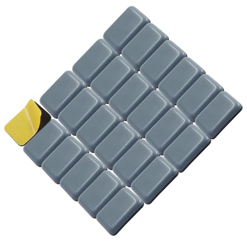 24Pcs 1-3/8 x 1 Inch Rectangular Adhesive Sliders,PTFE Chair Glides Floor Protectors Self-Stick Moving Pads,Furniture Pads for Hardwood Floors/Carpet - size: 1-3/8 x 1 Inch