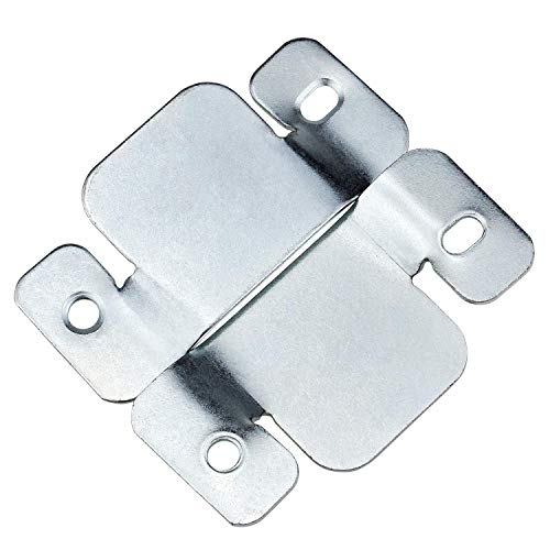 Cerpourt Metal Sectional Couch Connectors Furniture Interlocking,Sectional Sofa Fastener Software Bracket with Screws for Loveseat, Recliner, Chair or Chaise Lounge (4 Pcs)