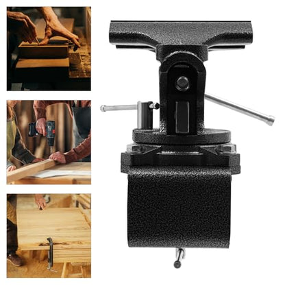 Bench Vise, 4.5"/6" Heavy Duty Cast Iron Workbench Vise with Anvil, 2-in-1 270-Degree Swivel Multipurpose Vise, Table Clamp for Woodworking Drilling, Pipe Cutting, Welding and DIY (6in) - size: 6in