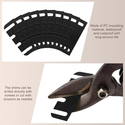 10 Pack Door Hinge Shims, 4 Inch Lenth 0.040 Inch Thickness Hardware for Door Hinge Repair Kit (Style A) - style: Style A