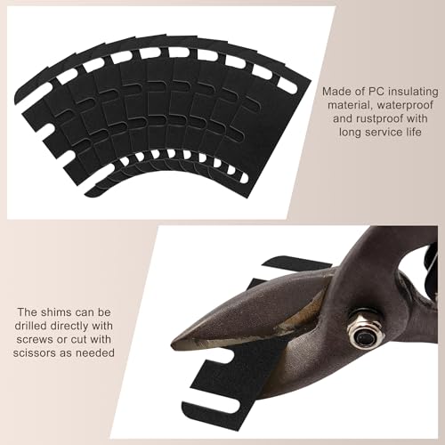 10 Pack Door Hinge Shims, 4 Inch Lenth 0.040 Inch Thickness Hardware for Door Hinge Repair Kit (Style A) - style: Style A