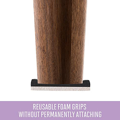 Super Sliders 3 1/2" Reusable Furniture Movers Sliders for Carpet and Hardwood, Brown (8 Pack) - color: Brown, size: 8 Pack