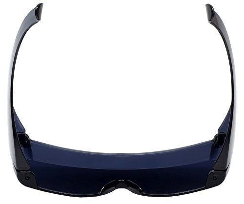 Calabria 3000 Fitover Safety Glasses with Uni-Lens – [Smoke] Wrap Around Eye Protection | Anti-Fog Scratch Resistant | Protective Eyewear - color: Smoke