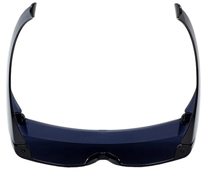 Calabria 3000 Fitover Safety Glasses with Uni-Lens – [Smoke] Wrap Around Eye Protection | Anti-Fog Scratch Resistant | Protective Eyewear - color: Smoke