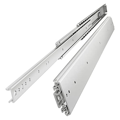 VADANIA 52" Heavy Duty Drawer Slide Without Lock, #A76, 2" Width Up to 250lb Load Capacity, 3-Fold Full Extension, Ball Bearing, Side Mount, 1-Pair - color: #A76 - Without Lock, size: 52 Inch