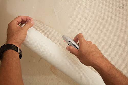 Red Devil 1224 Onetime Fiber Mesh Crack Patch 36" x 75' Wall Repair Fabric, White