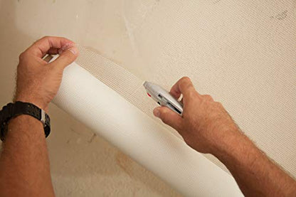 Red Devil 1224 Onetime Fiber Mesh Crack Patch 36" x 75' Wall Repair Fabric, White