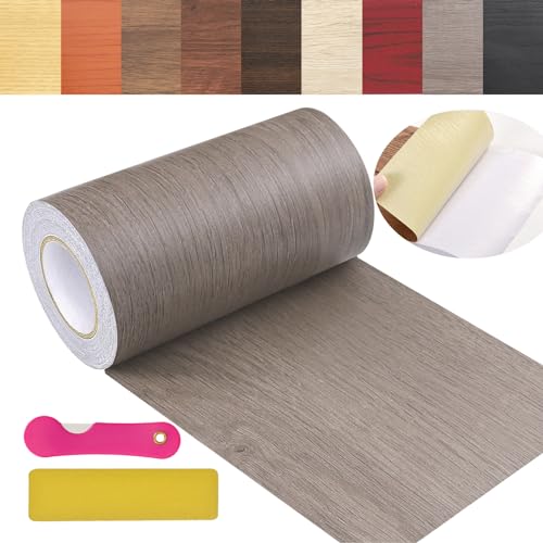Wood Grain Repair Tape, 4.7 inch X 32ft Self Adhesive Grain Repair Patch for Tables, Chairs, Baseboards, Doors, Windows, Floors, Handicraft DIY. - color: Oaken color, size: 4.7in*32ft