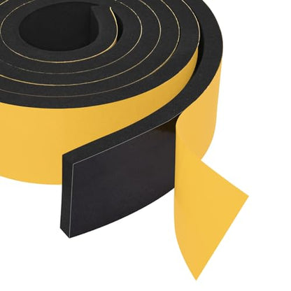Yotache Self Sticking Foam Insulation Tape 2" W X 3/8" T (New Adhesive Craft), Weather Strip Seal for RV, Air Conditioner Window, Automotive, Garage Door, 6.5 Ft Length - size: 2"x3/8"x6.5 FT