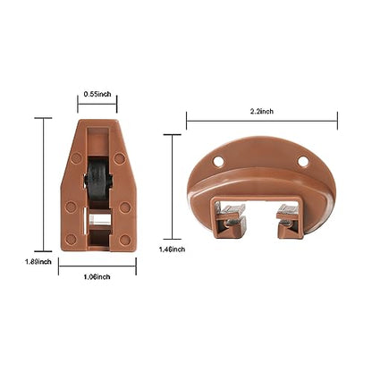 Drawer Slides for kenlin Rite-Trak II Drawer Guides Plastic 10 Pack Drawer Glides Undermount Drawer Slides Stopper for Dresser Drawer Replacement Parts Drawer Rails Repair Kit