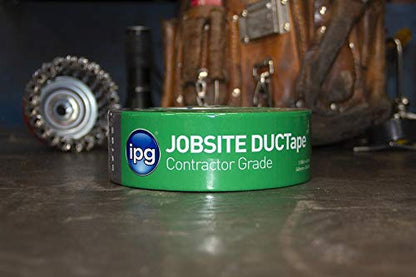 IPG JobSite DUCTape, Contractor Grade Duct Tape, 3.77" x 60 yd, Silver (Single Roll) - color: Silver, size: 3.77" x 60 yd